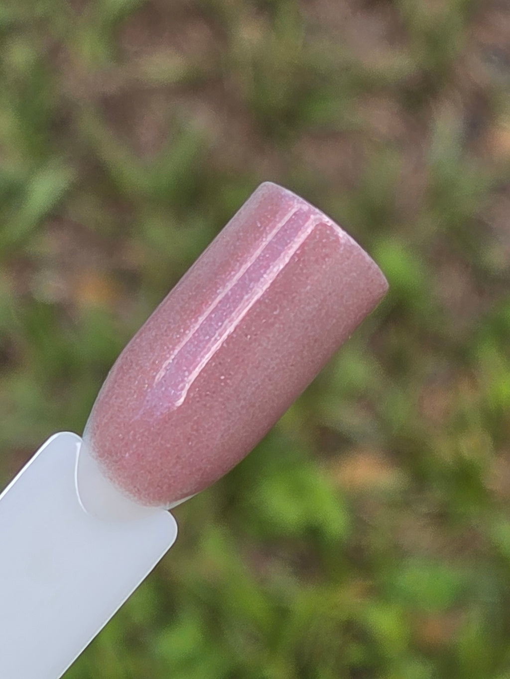 Blushfire Afterglow – Dusty Mauve Pink Shimmer Nail Polish with Red & White Flash | Liquid Krystal Co. Handmade Indie Lacquer