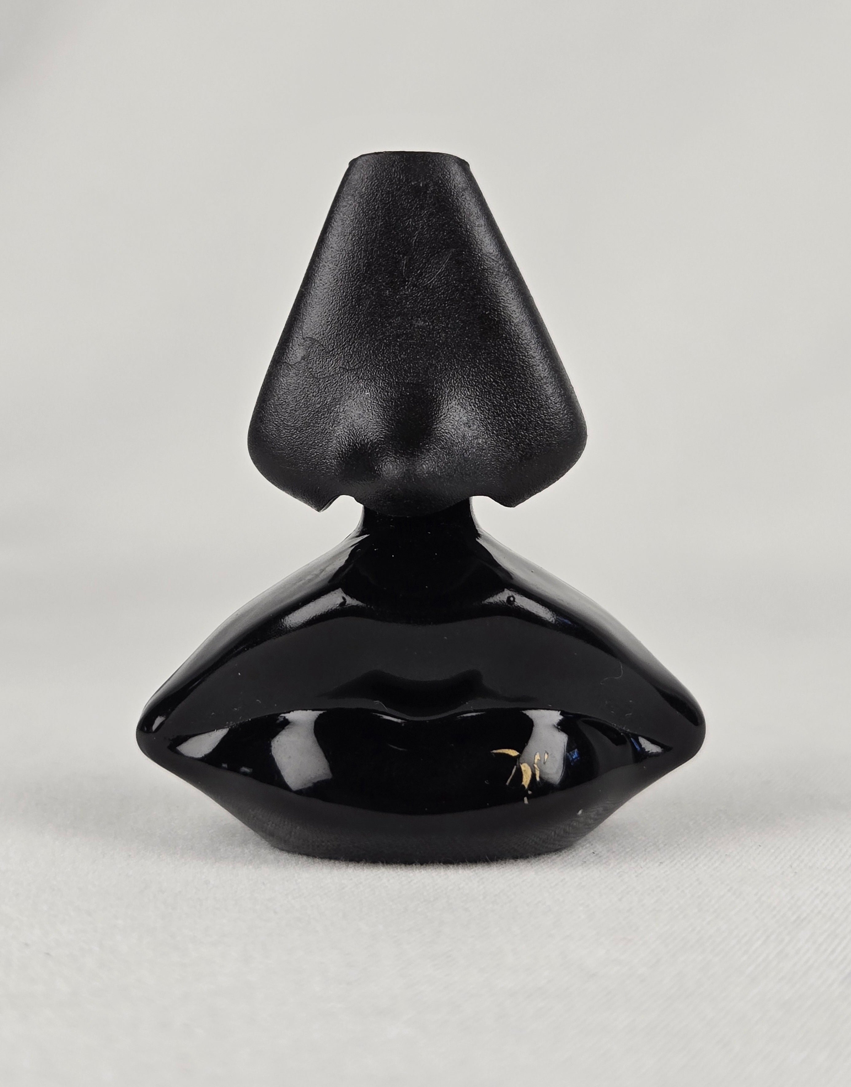 Salvador Dalí Lips Mini Perfume Bottle Dark Glass 5ml Surrealist Vintage Fragrance Collectible