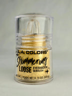 L.A. Colors Shimmering Loose Eyeshadow Sunshine CBES402 Gold Metallic Loose Pigment w/ Brush