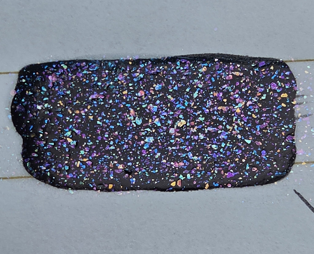 Prismafracture - Rainbow Iridescent Flake Glitter Topper Nail Polish- Liquid Krystal Co Handmade Indie Lacquer
