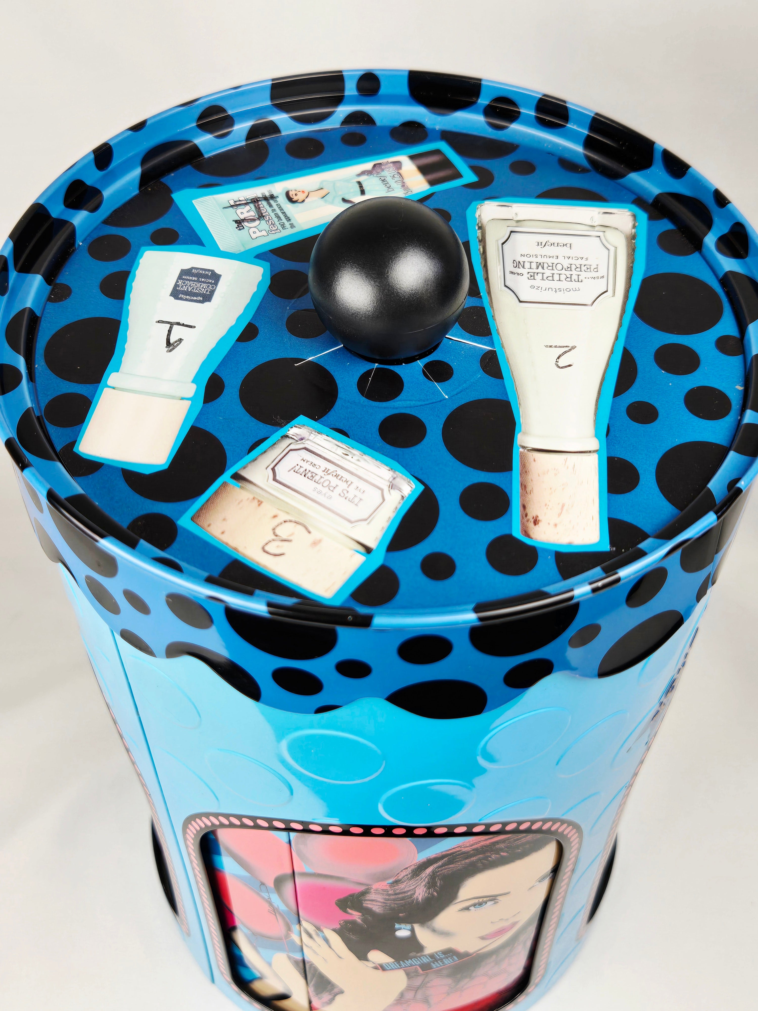 Benefit Cosmetics Vintage Skincare Gift Set — Unused 4 Piece Tin Vanity Collectible