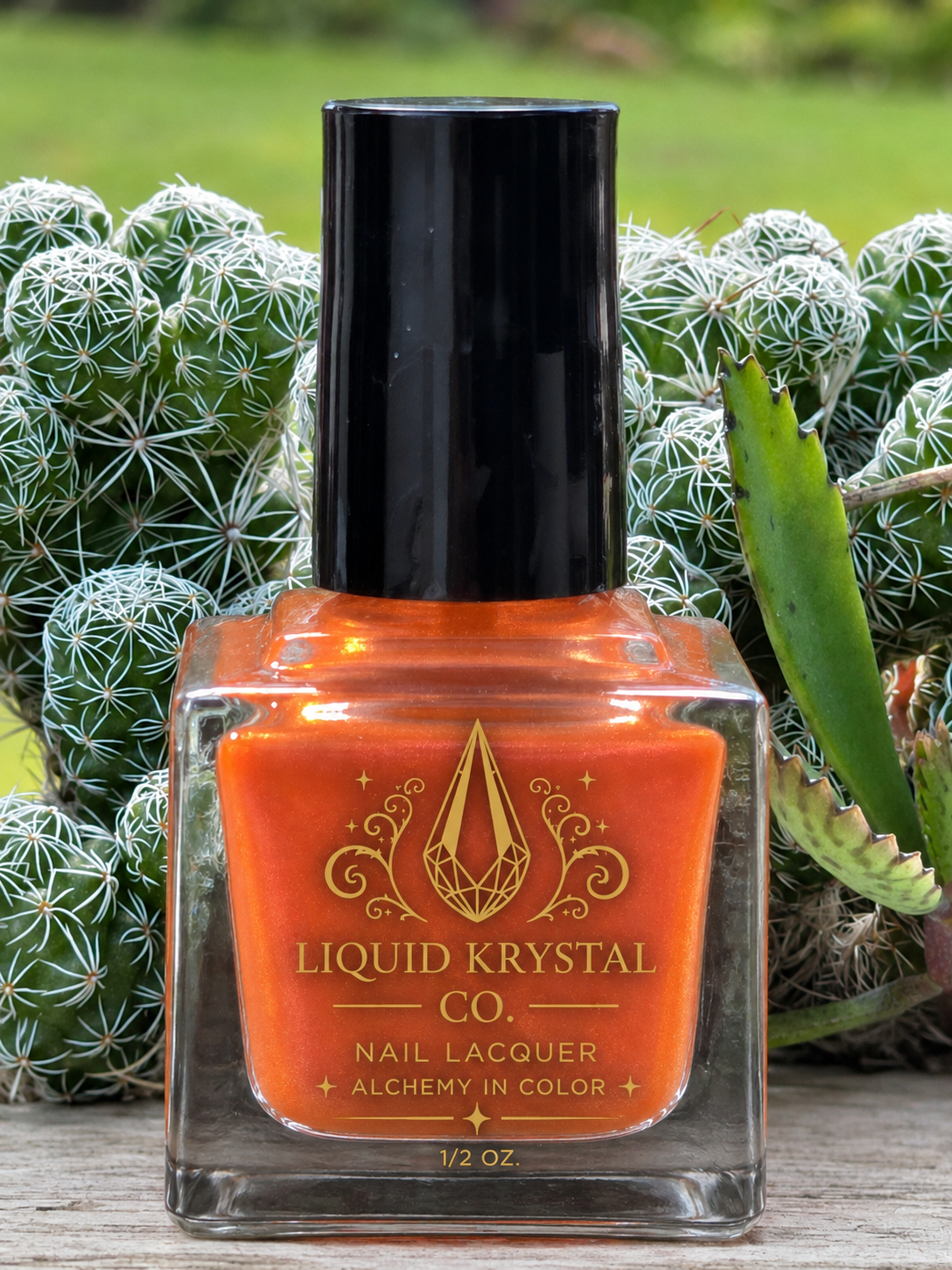 Citrinium – Tangerine Orange Coral Copper Color Shifting Shimmer Nail Polish |Handmade Indie Lacquer Liquid Krystal Co.
