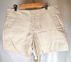 Banana Republic Hampton Fit Metallic Champagne Shorts Size 4 NWT