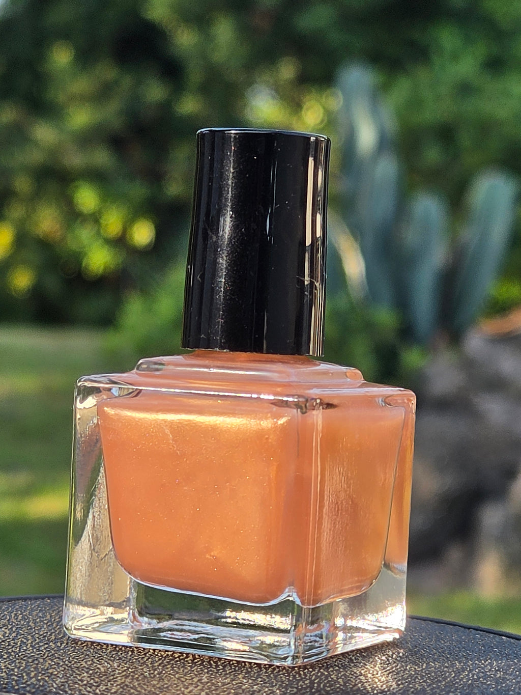 Xiāntáo Elixir | Golden Honey Peach Shimmer Nail Polish | Liquid Krystal Co. Handmade Indie Lacquer