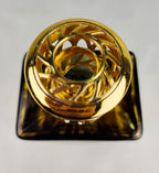 Petite Luxury for Your Fragrance Collection
La-Tee-Da Mini Collection Tortoise Glass Catalytic Fragrance Lamp Gold Crown Decor