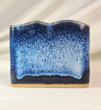 Bay Pottery Blue Drip Glaze Stoneware Desk Organizer & Pen Holder – Virginia Pottery