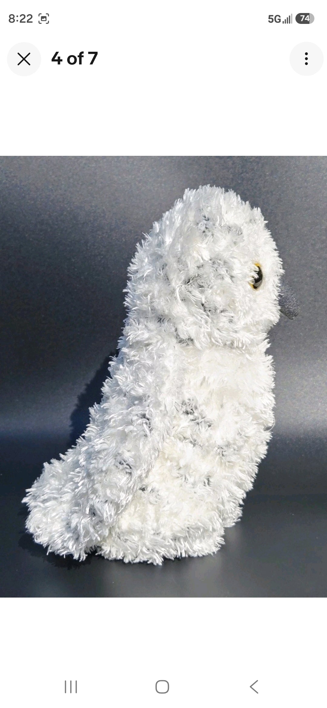 Douglas Snowy Owl Plush Stuffed Animal White Owl Cuddle Toy Yellow Eyes Soft