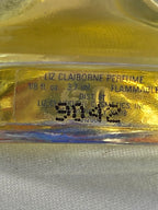 Vintage Liz Claiborne Perfume Mini 1/8 fl oz 3.7 mL Triangle Bottle Blue Cap