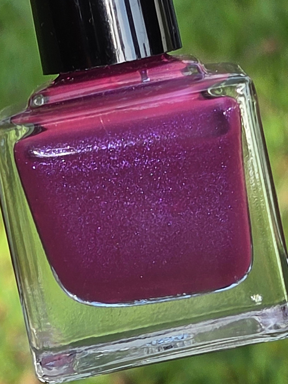 Ovid’s Mulberry – Handmade Indie Nail Lacquer | Deep Mulberry Purple with Electric Violet Shimmer | Liquid Krystal Co.