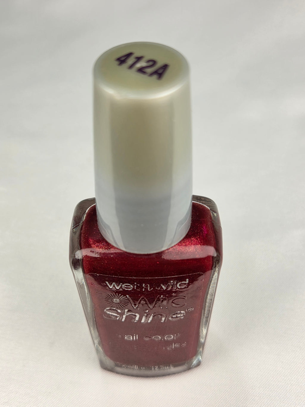 Wet n Wild Wild Shine Burgundy Frost Nail Polish 90s Vintage Burgundy Shimmer Collectible