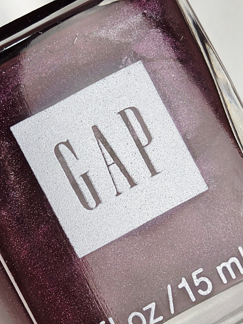 Vintage GAP Nail Polish Revolution Full Bottle Rare Burgundy Plum Shimmer 1E7A