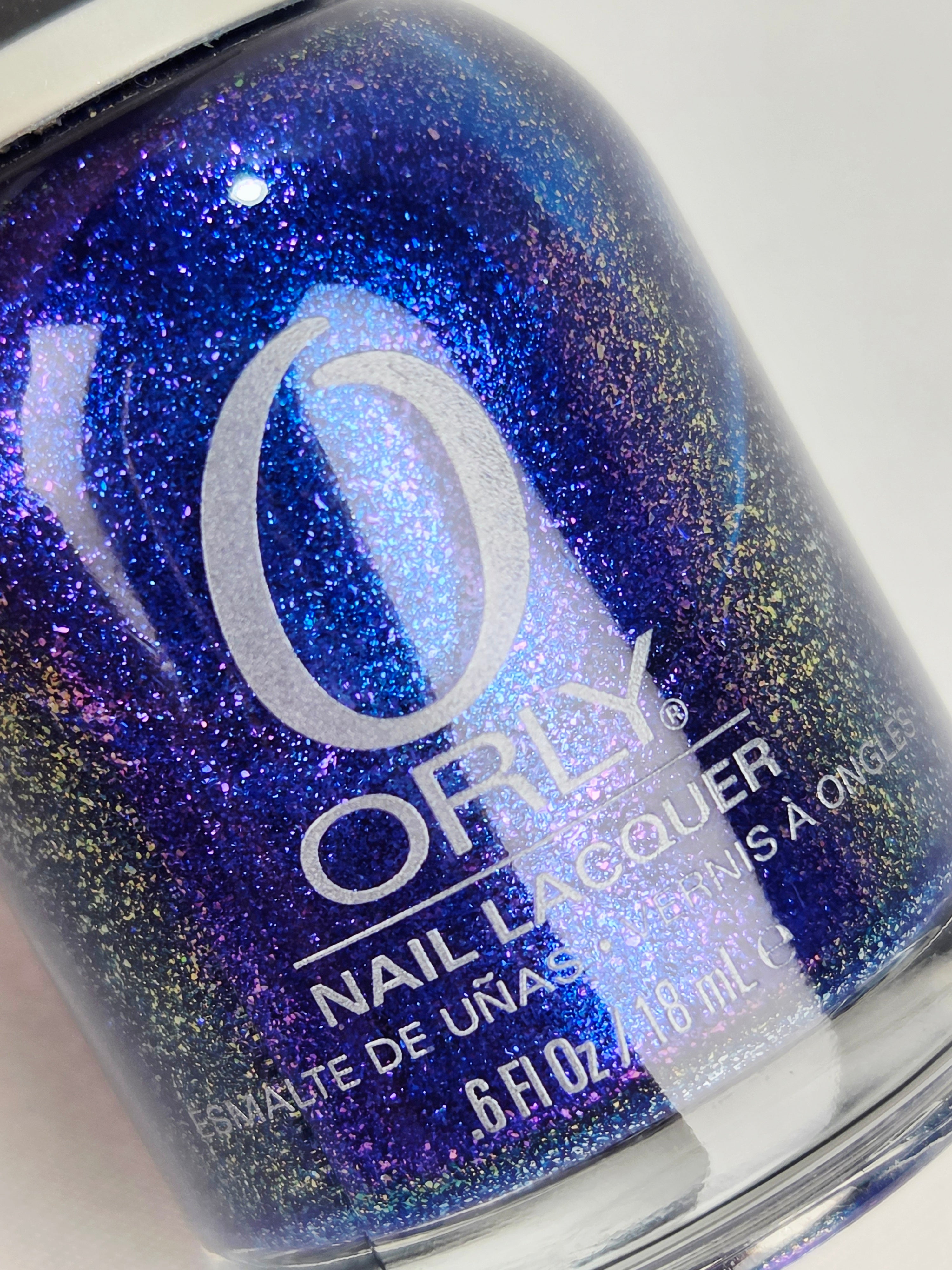 ORLY Lunar Eclipse Nail Lacquer Vintage Blue Purple Shimmer Nail Polish Collectible