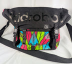 Kidrobot Neon Feather Geometric Messenger Bag Crossbody Streetwear Shoulder Bag Y2K
