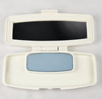 Coty Vintage Circa 1960's Sheer Blue Eyeshadow Compact – Soft Pastel Blue Single Shadow Travel Case