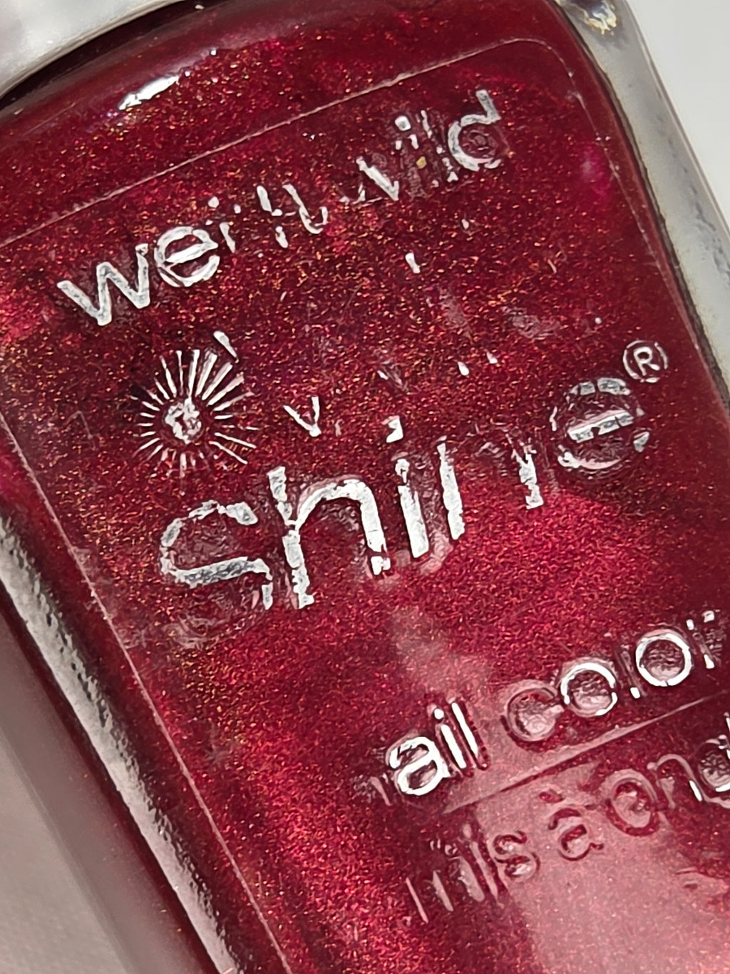 Wet n Wild Wild Shine Burgundy Frost Nail Polish 90s Vintage Burgundy Shimmer Collectible