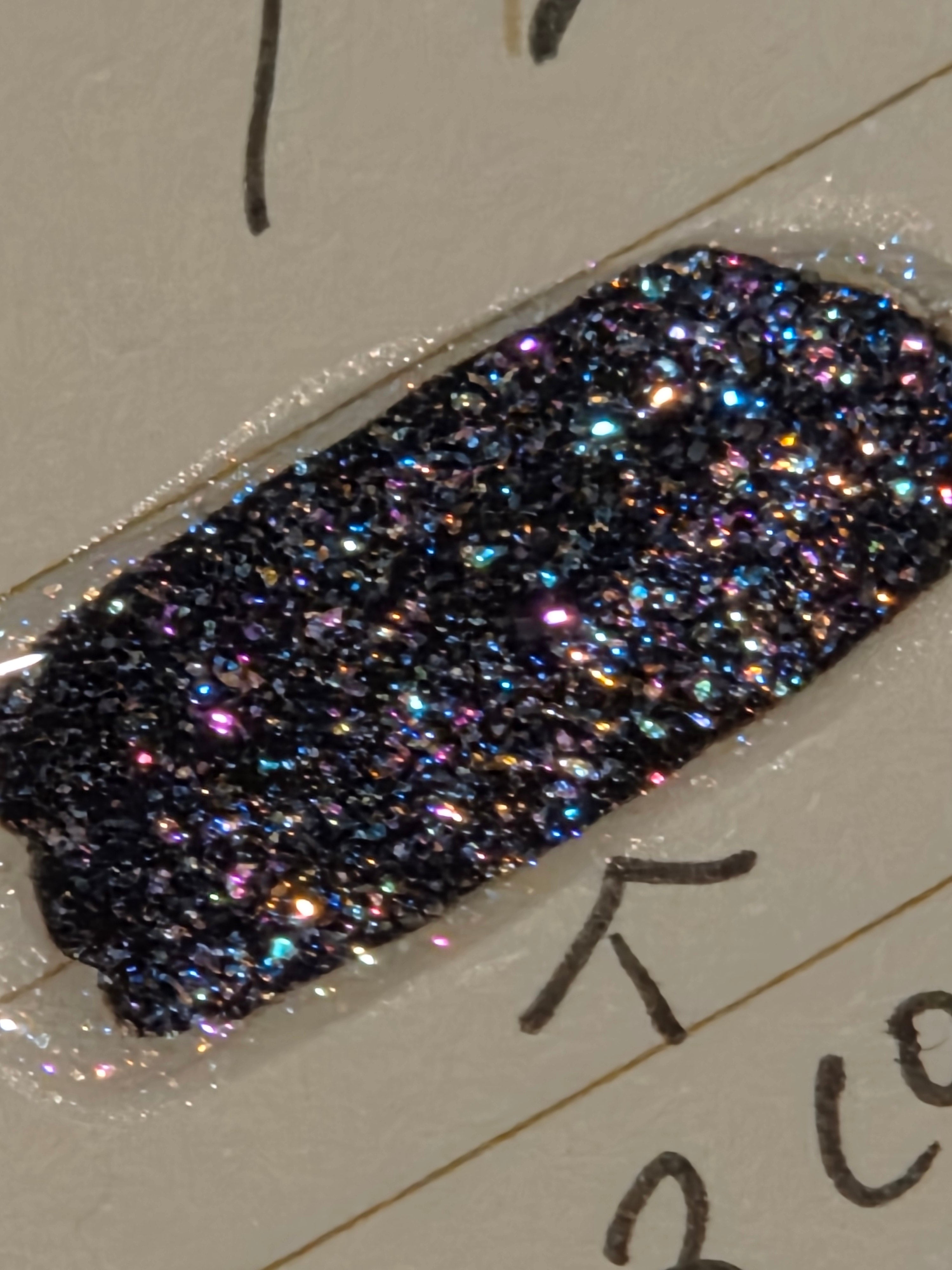 Prismafracture Veil | Rainbow Iridescent Flake Glitter Topper Prototype- Liquid Krystal Co