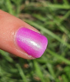 Radioactive Wisteria - Purple Nail Polish - Light Aqua Glow In the Dark | Green Aqua Shimmer Color Shifting Handmade Indie Lacquer | Liquid Krystal Co.
