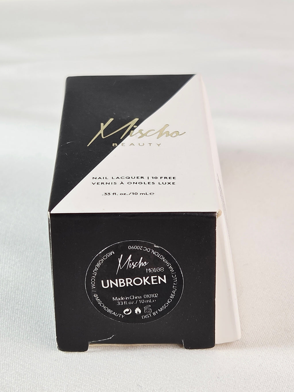 Mischo Beauty Unbroken Nail Polish 10-Free Dusty Lavender Mauve Greige 10 mL