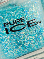 Pure Ice “Once Again!” Glitter Nail Polish – Aqua Blue Sparkle Y2K Shade 306CP