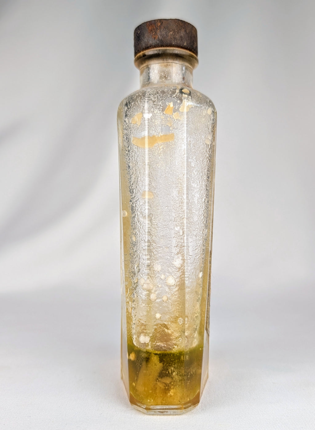Antique 1920s–1930s Stuart’s Opaline Shampoo Bottle Art Deco Vanity Rare Survivor