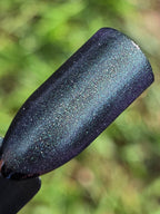 Radioactive Wisteria - Purple Nail Polish - Light Aqua Glow In the Dark | Green Aqua Shimmer Color Shifting Handmade Indie Lacquer | Liquid Krystal Co.