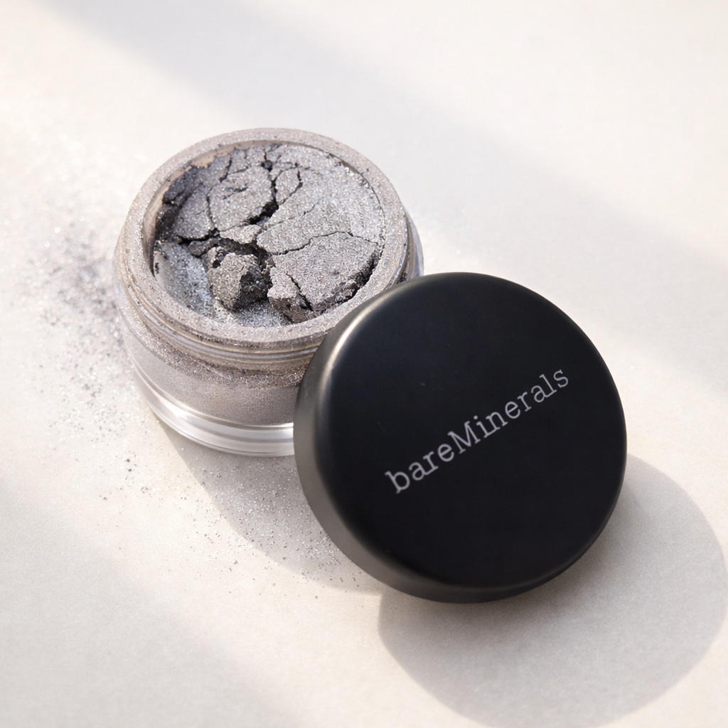 bareMinerals Loose Eyeshadow “1980’s” Metallic Silver Shimmer – Vintage Discontinued Pigment
