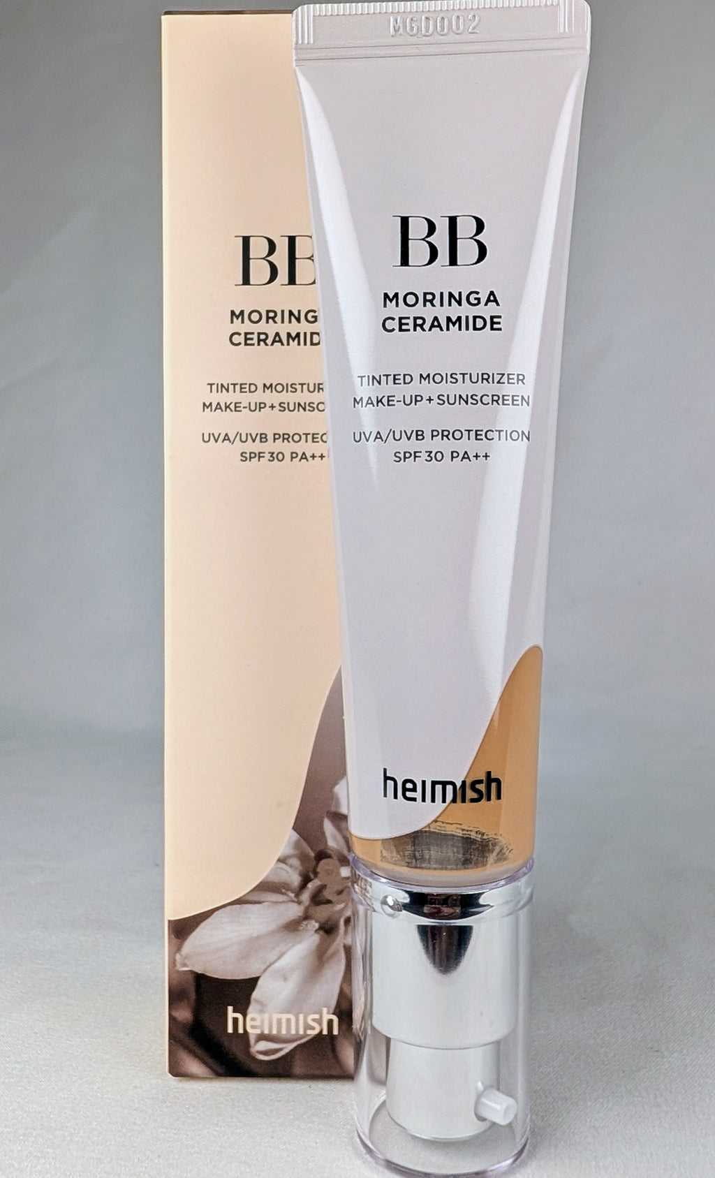 Heimish Moringa Ceramide BB Cream SPF30 PA++ 27N Light Tan Korean Beauty Tinted Moisturizer