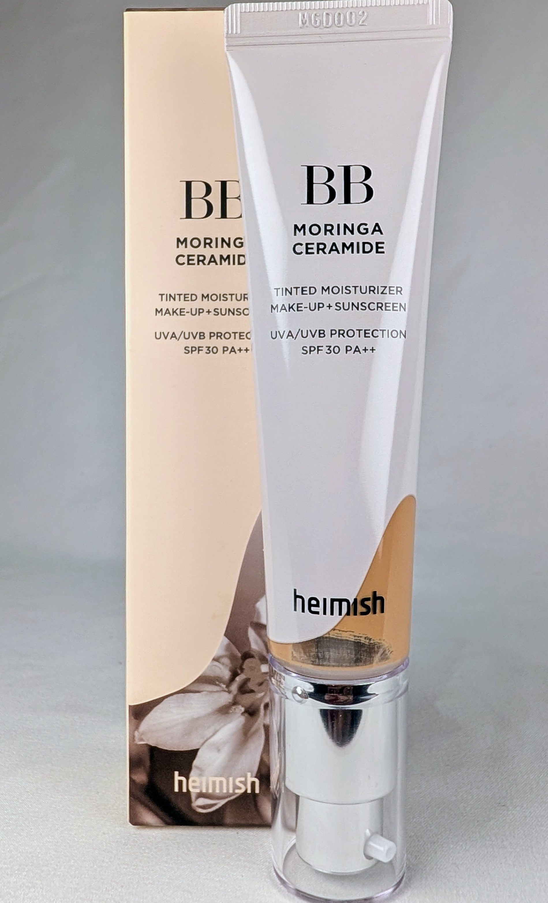 Heimish Moringa Ceramide BB Cream SPF30 PA++ 27N Light Tan Korean Beauty Tinted Moisturizer
