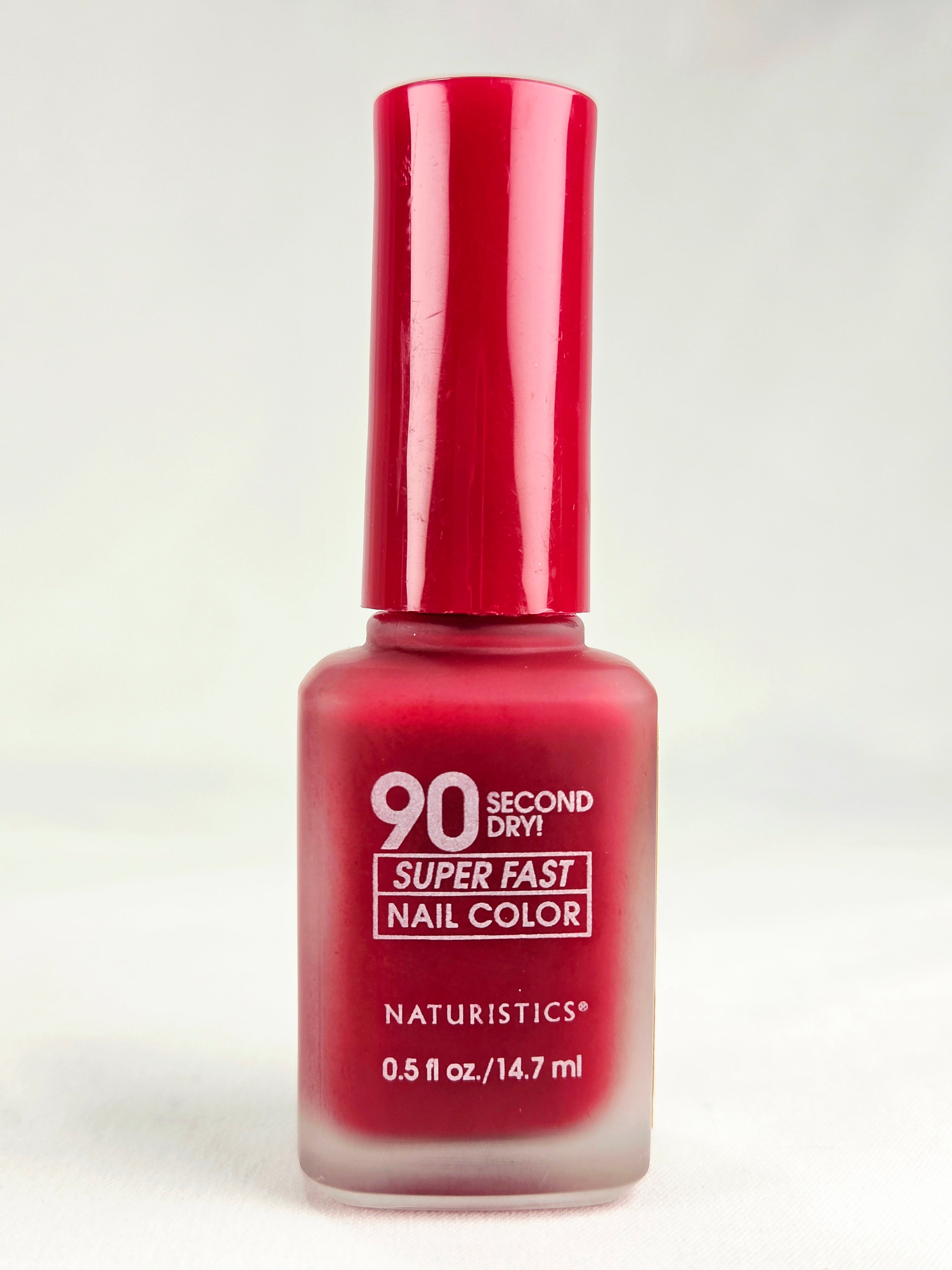 Naturistics 90 Second Dry Super Fast Nail Color Wild Fire Vintage Red Polish