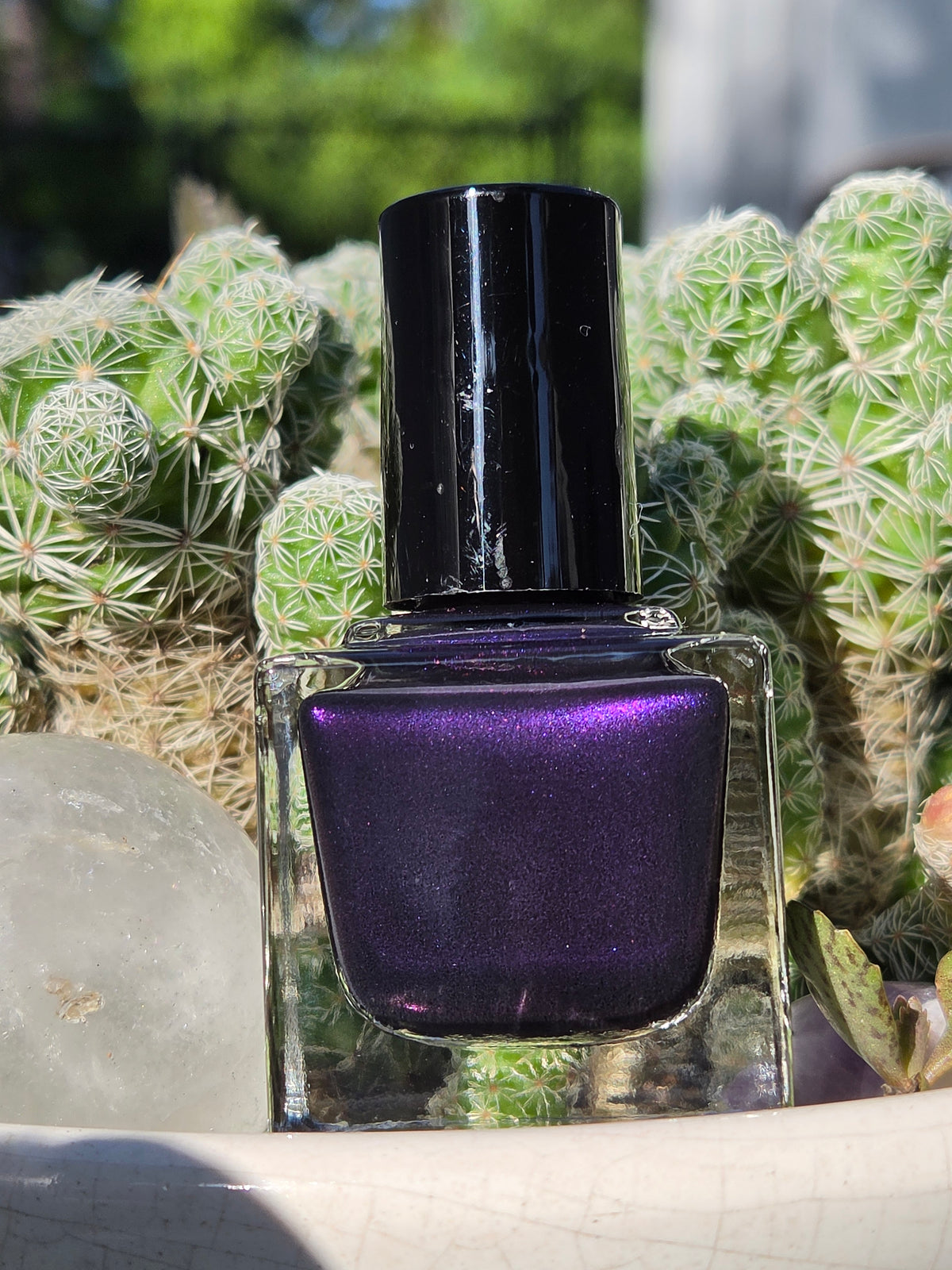 Violet Phantogenesis - Black Crelly Dark Purple Violet Shimmer Nail Polish Handmade Indie Lacquer | Liquid Krystal Co.