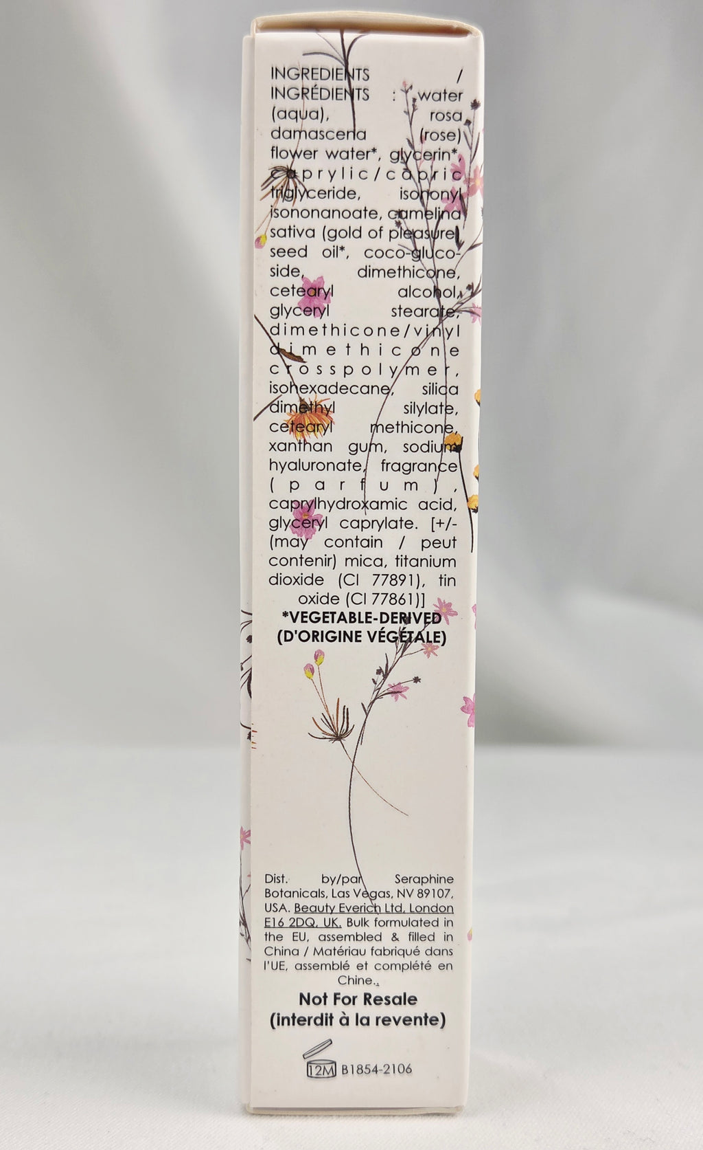 Seraphine Botanicals Camelina + Strobe Luminizing Primer 15ml | Hydrating Glow Primer | Clean Beauty Makeup Base