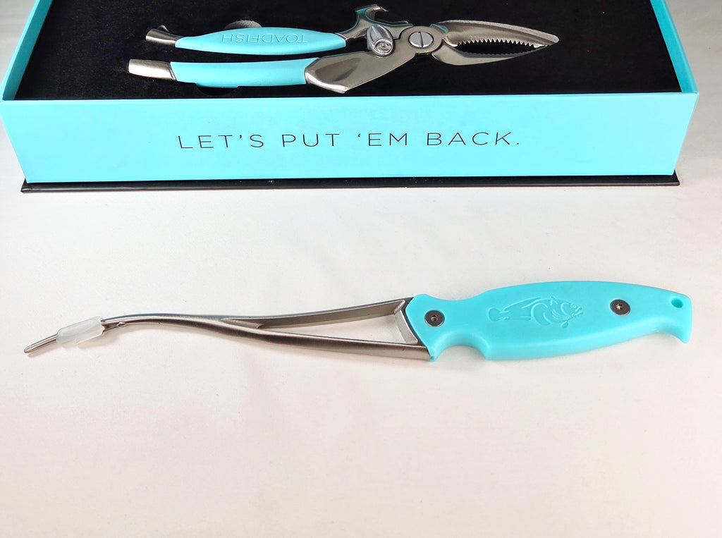 Toadfish Coastal Kitchen Collection 3 Piece Seafood Tool Set Oyster Knife Crab Cutter Shrimp Cleaner