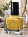 Pollinia Paradox Yellow Crelly Nail Polish with Violet Pink Shimmer | Liquid Krystal Co. Handmade Indie Lacquer