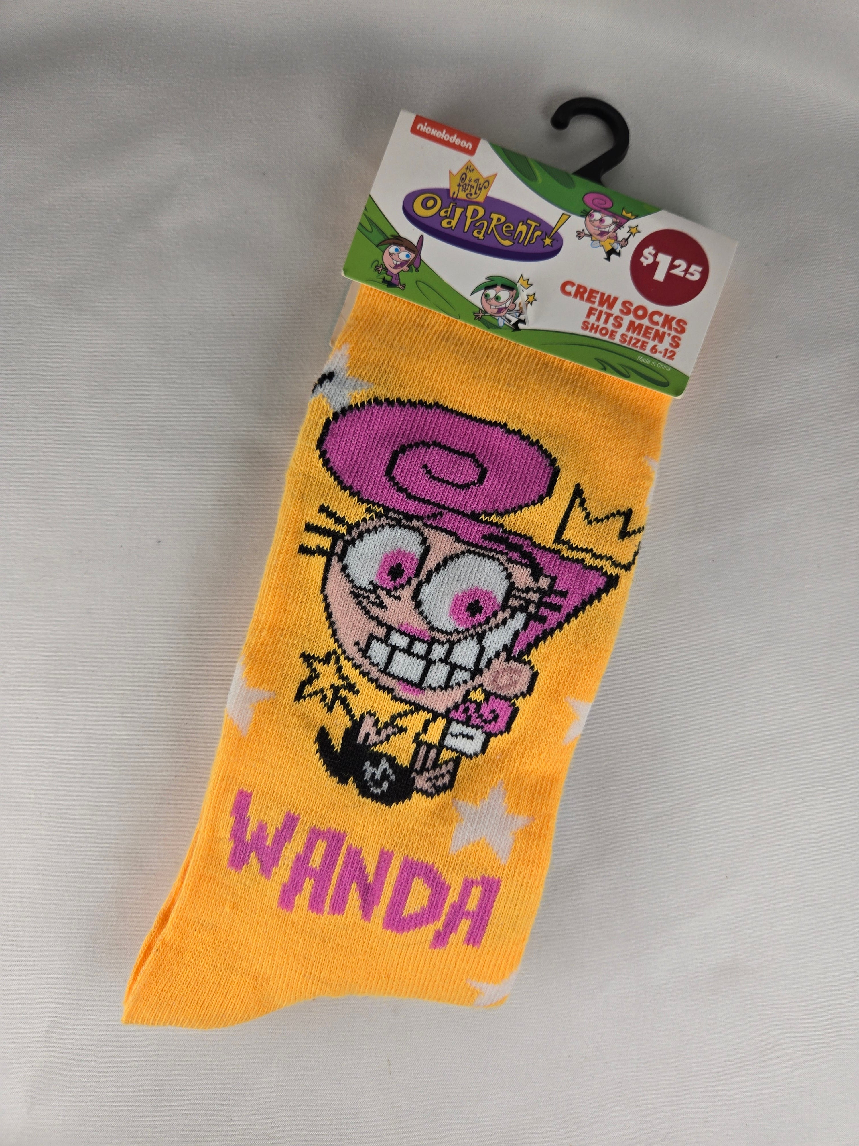 🎁 Present Pile Add-On | $25+ Order         Nickelodeon Fairly OddParents Wanda Crew Socks – Men’s 6–12