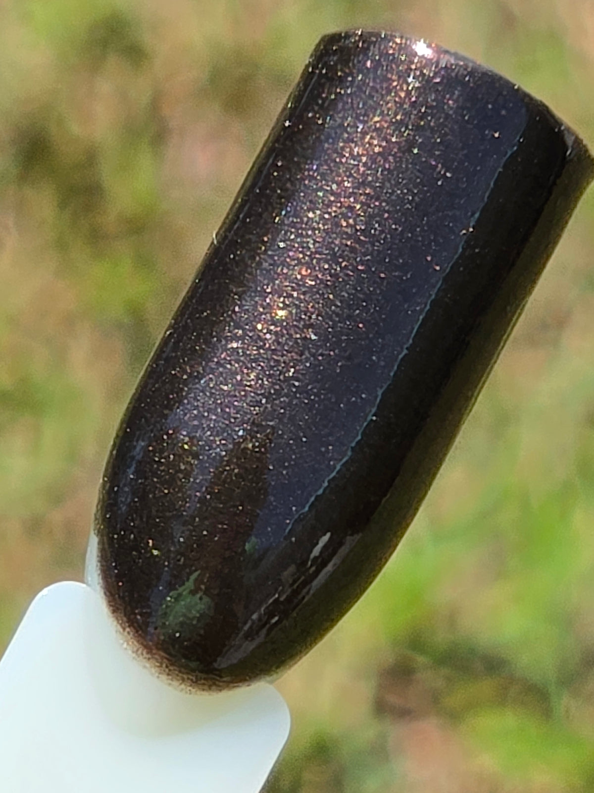 Chocolirium Dark Chocolate Brown Shimmer Nail Polish | Liquid Krystal Co. Handmade Indie Lacquer