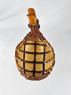 Handwoven Vintage Duck Basket | Rustic Folk Art | 6” x 5”