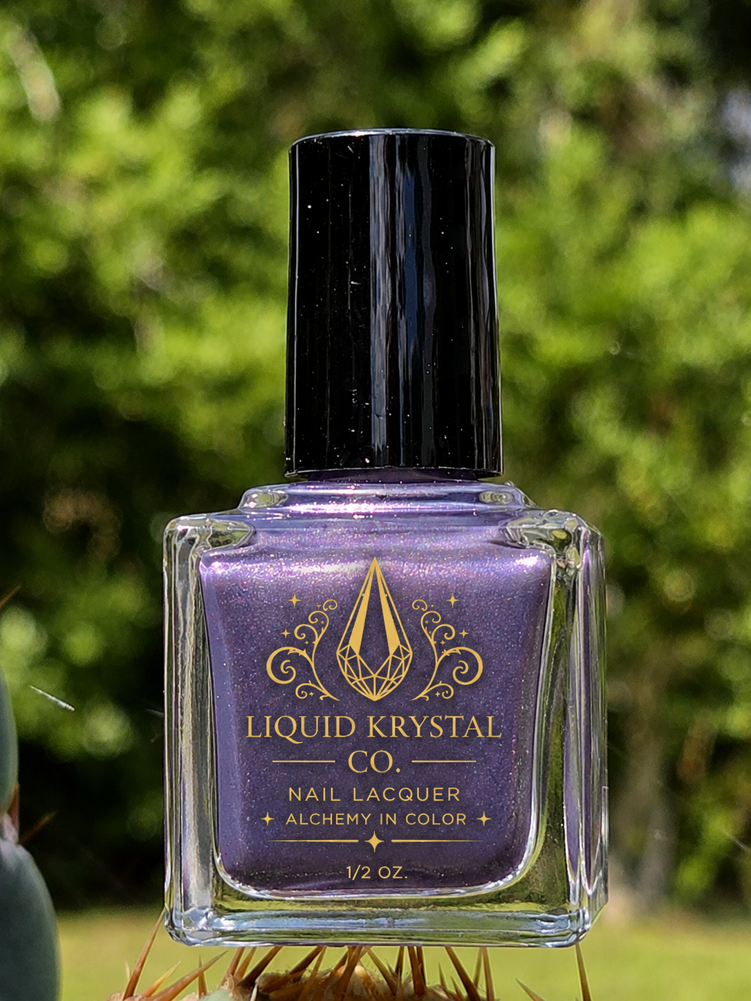 Shadow Blush - Thermal Nail Lacquer – Blackened Violet to Lilac Mauve Pink with Electric Blue-Violet Shimmer Handmade Indie Nail Polish