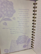 Vintage 2002 C.R. Gibson Hydrangea Garden Spiral Journal – NOS