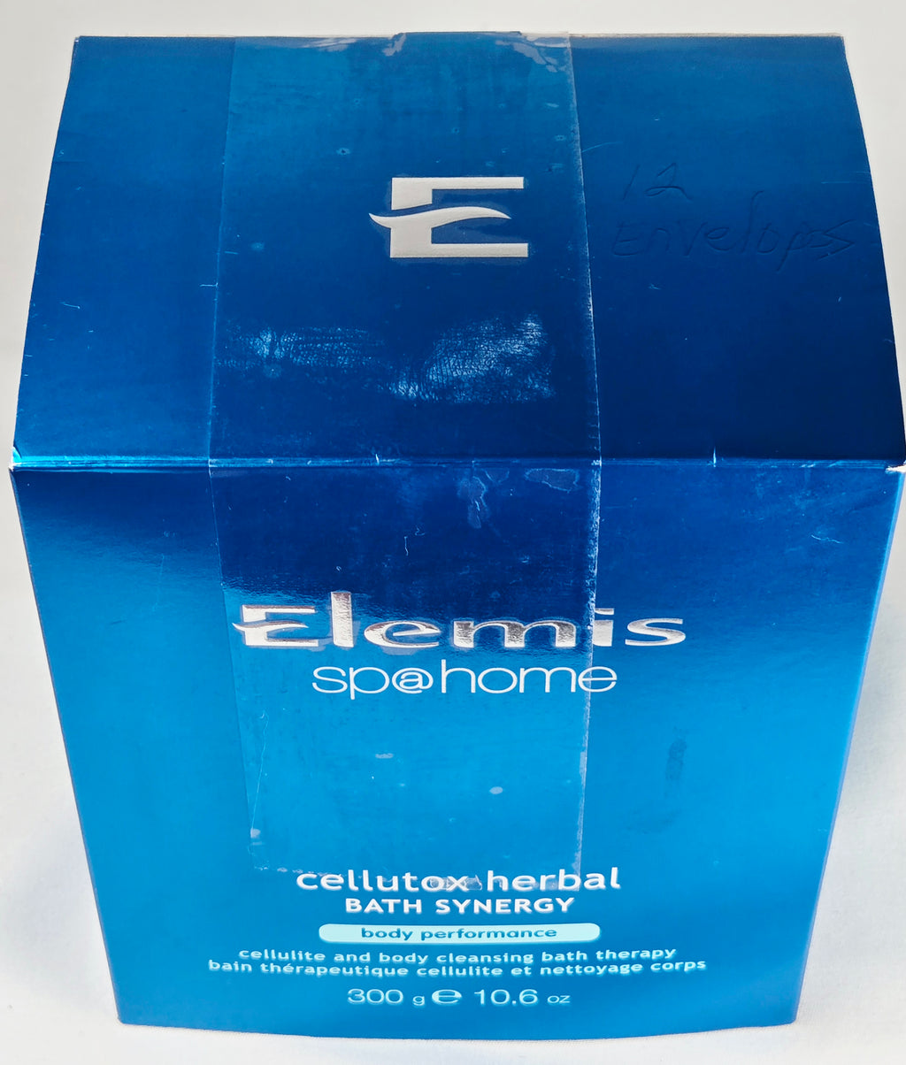 Elemis Sp@Home Cellutox Herbal Bath Synergy Body Performance Bath Therapy 12 Sachets 300g Vintage Spa Treatment
