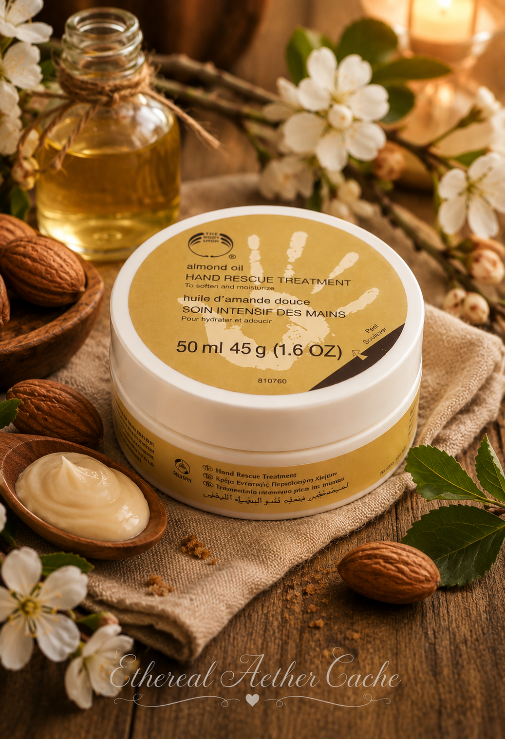 Vintage The Body Shop Almond Oil Hand Rescue Treatment – UK Formula (Sealed)