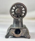 Vintage Mechanical Pencil Sharpener Set of 5 – Die Cast Metal Miniatures | Car Stagecoach Sewing Machine Lamp Coffee Grinder