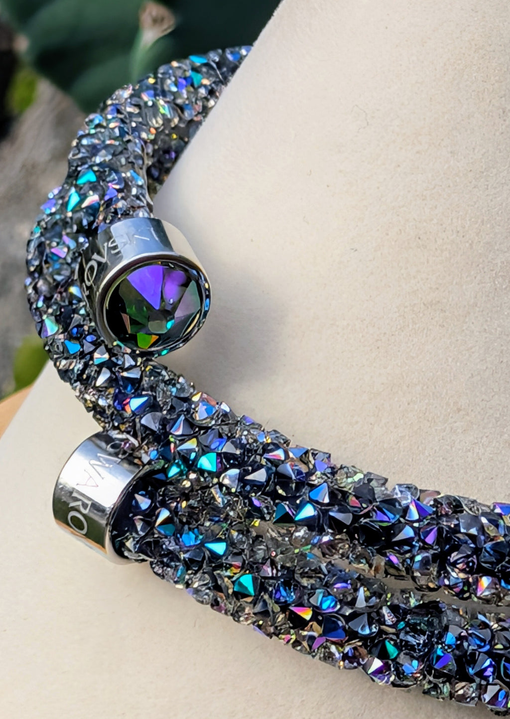 Swarovski Crystaldust Paradise Shine Wrap Bracelet Retired Aurora Crystal Collector Jewelry