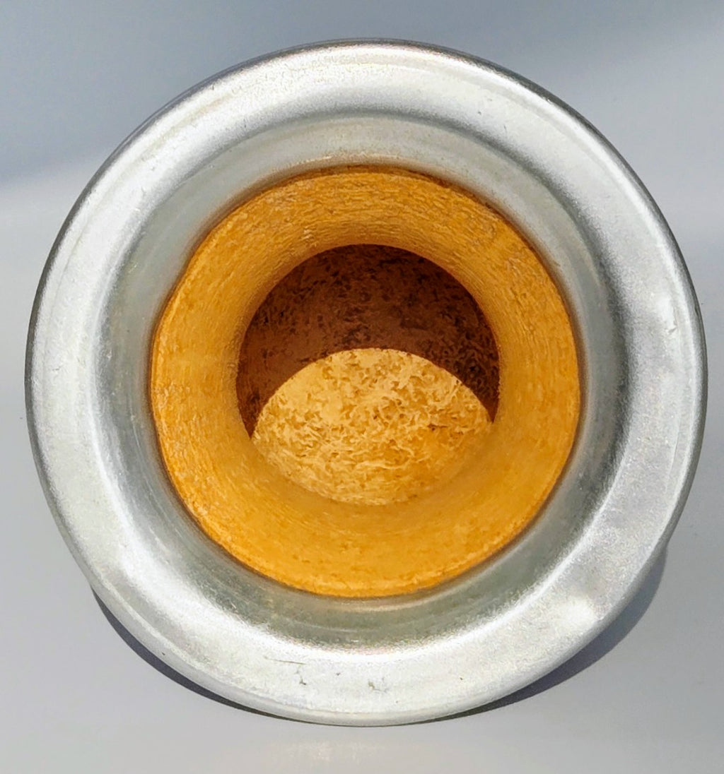 Traditional Yerba Mate Gourd Cup with Metal Stand – Rustic Mate Tea Vessel