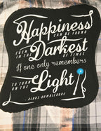 Harry Potter "Happiness Can Be Found..." Upcycled Flannel Shirt | One-of-a-Kind Handmade Unisex