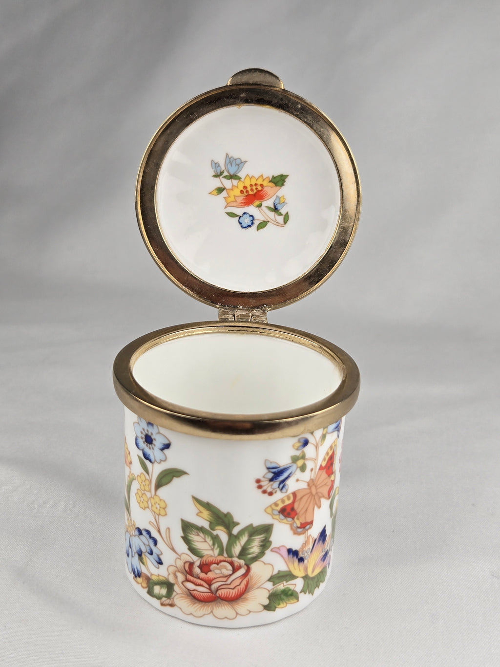 Aynsley “Cottage Garden” Fine Bone China Trinket Jar – Made in England