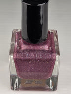 Liquid Krystal Co. Orchid Glitch| One-of-a-Kind Prototype Nail Lacquer | Dusty Orchid Holographic Shimmer | Handmade Indie Nail Polish