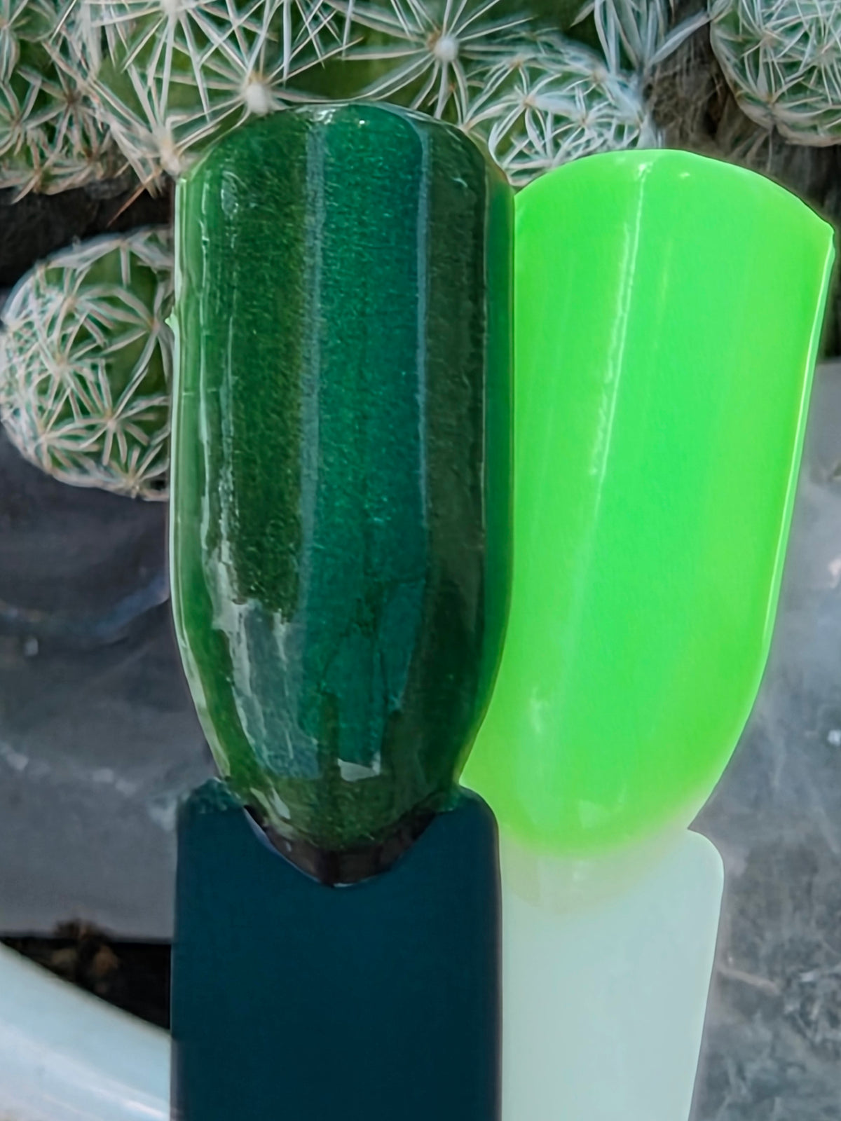 Ectophoria- Neon Radioactive Green Gold Shimmer Glow In The Dark Blacklight Reactive Indie Lacquer Handmade Indie Nail Polish